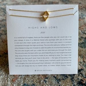 Brand New with Tags Bryan Anthony’s Matching Pair Necklaces Gold